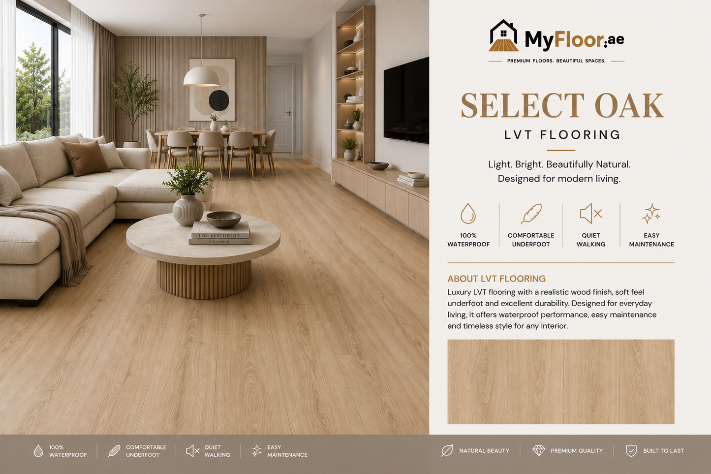 Light Oak LVT Flooring