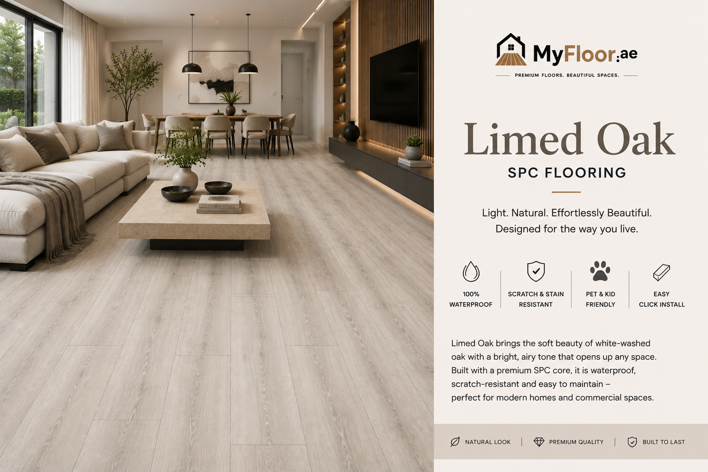 Limed Oak SPC Flooring