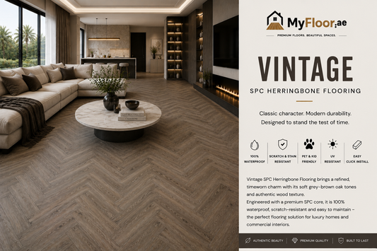 Vintage SPC Herringbone Flooring