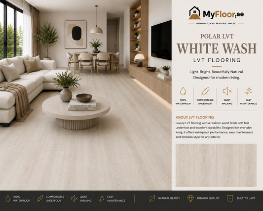 White Wash LVT Flooring